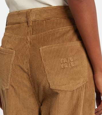 Cotton corduroy wide-leg pants | Miu Miu