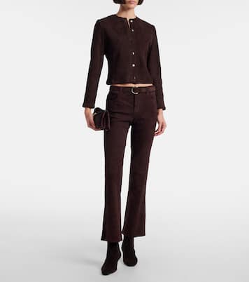 Cardigan Astrid aus Veloursleder | Stouls