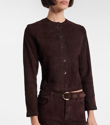 Cardigan Astrid aus Veloursleder | Stouls