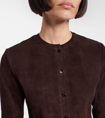 Cardigan Astrid aus Veloursleder | Stouls