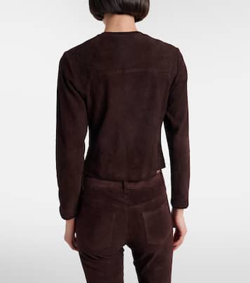 Cardigan Astrid aus Veloursleder | Stouls