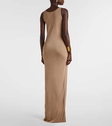 Ribbed-knit maxi dress | Saint Laurent