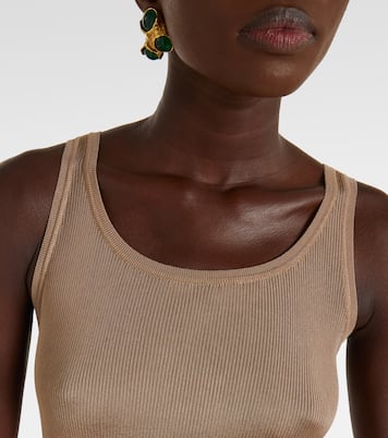 Ribbed-knit maxi dress | Saint Laurent