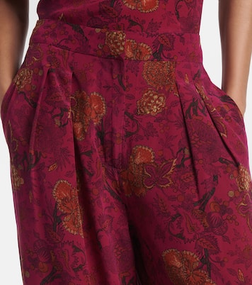 Aviva 실크 크레이프 드 신 와이드 팬츠 | Ulla Johnson