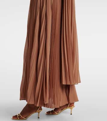 Memento plissé caped maxi dress | Zimmermann