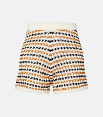 Disco open-knit cotton-blend shorts | Eres