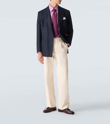 Striped cotton poplin shirt | Charvet