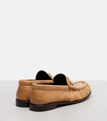 Eel leather penny loafers | Saint Laurent