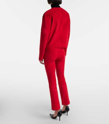 Schmale Hose JP Twenty aus Veloursleder | Stouls