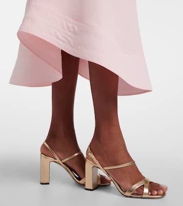 Slingback-Sandalen Elsy aus Metallic-Leder | Jimmy Choo