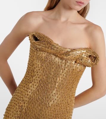 Verzierte Robe Rosalie | Rachel Gilbert