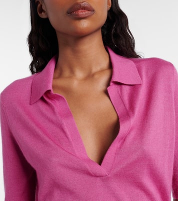 Frank cashmere and silk polo shirt | Gabriela Hearst