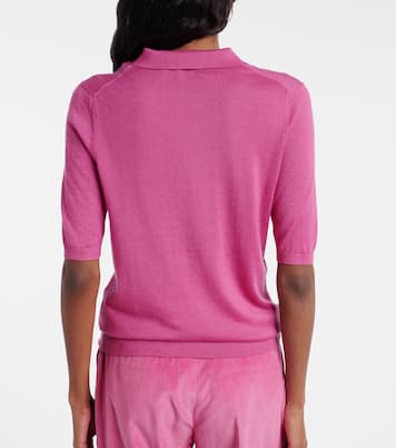Frank cashmere and silk polo shirt | Gabriela Hearst