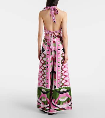 Pantalon ample Vivara en satin de soie | Pucci