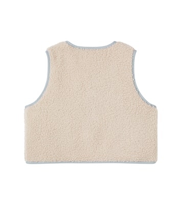 Embroidered padded teddy vest | Tinycottons
