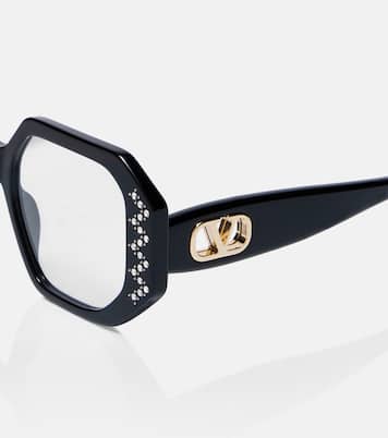 Vain Bold VLogo oversized glasses | Valentino