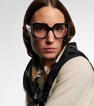 Vain Bold VLogo oversized glasses | Valentino