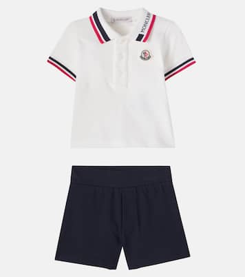 Bébé – Ensemble polo et short en coton mélangé | Moncler Enfant