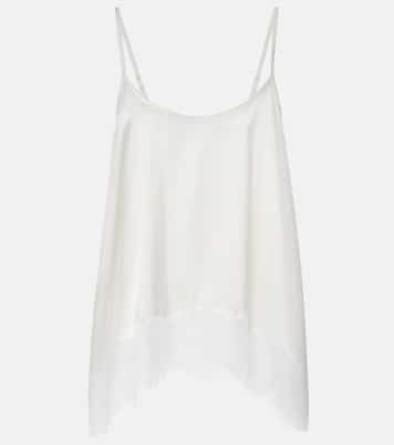 Chloe lace-trimmed silk-blend satin camisole | Staud