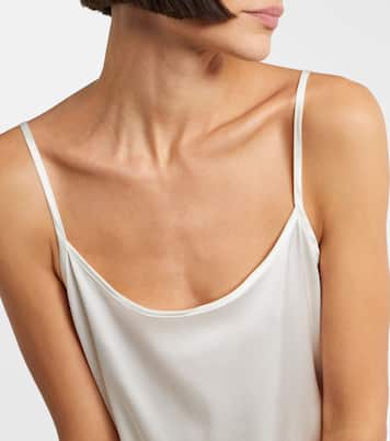 Chloe lace-trimmed silk-blend satin camisole | Staud