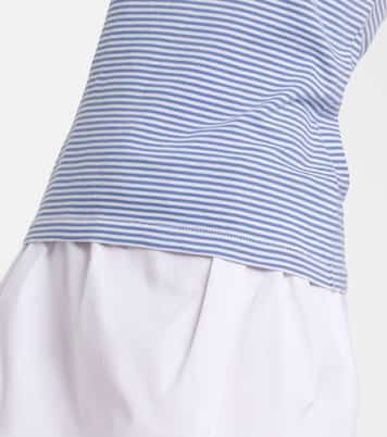 Striped cotton jersey tank top | Prada