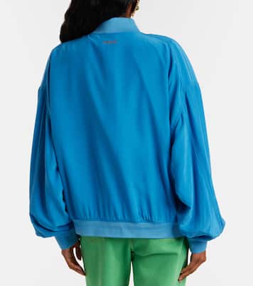 大廓形真丝府绸束腰夹克 | Versace