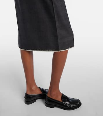 Bleistiftrock aus Wolle  | Prada