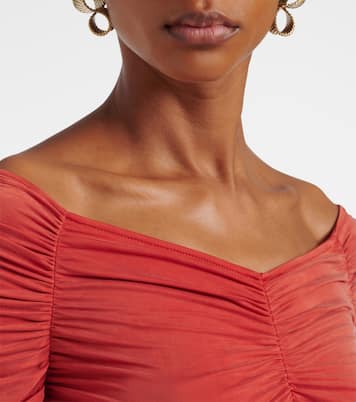 褶饰针织短款上衣 | Balmain