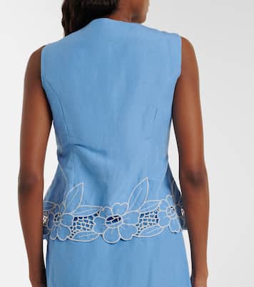 Chaleco Lucca en mezcla de lino | Rixo