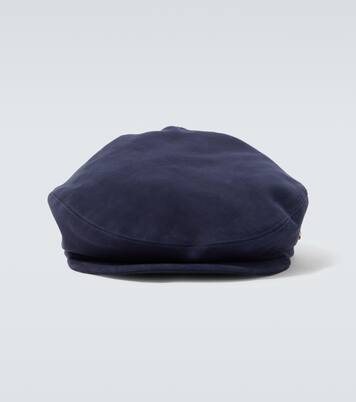 Suede newsboy cap | Borsalino