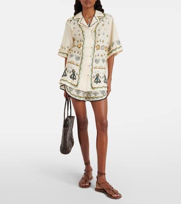 Bedrucktes Hemd aus Leinen | Alémais