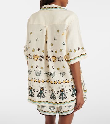 Bedrucktes Hemd aus Leinen | Alémais