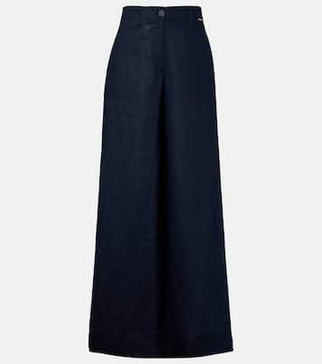 Serena linen wide-leg pants | Melissa Odabash
