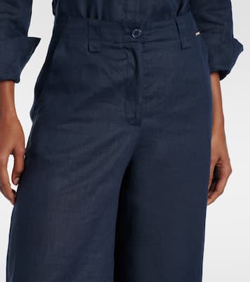 Serena linen wide-leg pants | Melissa Odabash