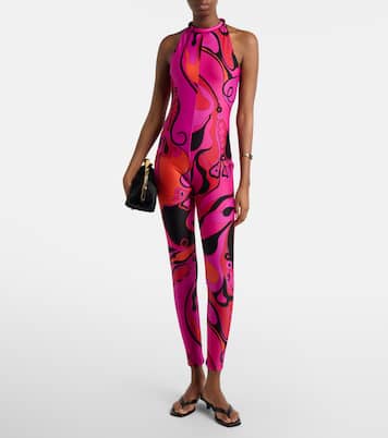 Orchidee halterneck jumpsuit | Pucci
