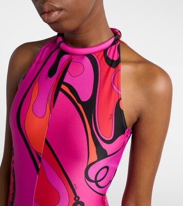 Orchidee halterneck jumpsuit | Pucci