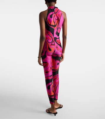 Orchidee halterneck jumpsuit | Pucci