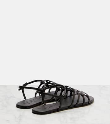 Paula's Ibiza Petal Anagram leather sandals | Loewe