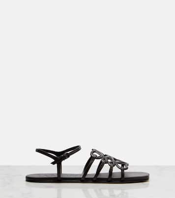 Paula's Ibiza Petal Anagram leather sandals | Loewe