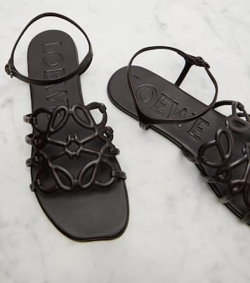 Paula's Ibiza Petal Anagram leather sandals | Loewe