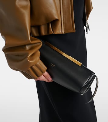 Donna leather clutch | Khaite