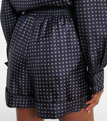Printed silk shorts | Saint Laurent