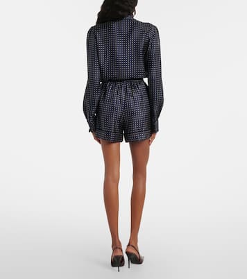 Printed silk shorts | Saint Laurent