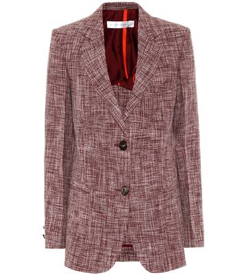 Linen and wool-blend blazer | Victoria Beckham