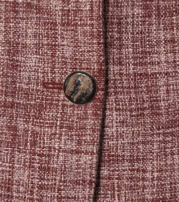 Linen and wool-blend blazer | Victoria Beckham