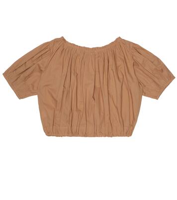 Queens Park cotton blouse | Caramel