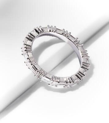 18kt white gold ring with diamonds | Suzanne Kalan