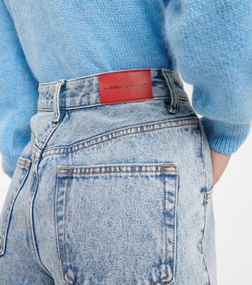 High-Rise Wide-Leg Jeans | Alessandra Rich