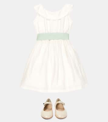 Linen-blend sleeveless dress | Il Gufo