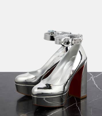 Escarpins Movidastrap en cuir métallisé | Christian Louboutin